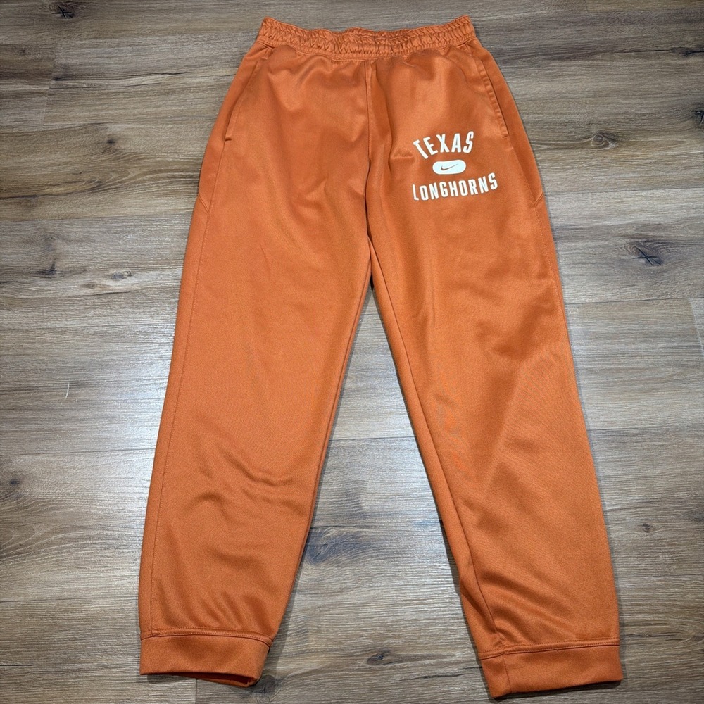 Nike Men's MEDIUM Texas Longhorns Burnt Orange Joggers Sweatpants DD6384-802
